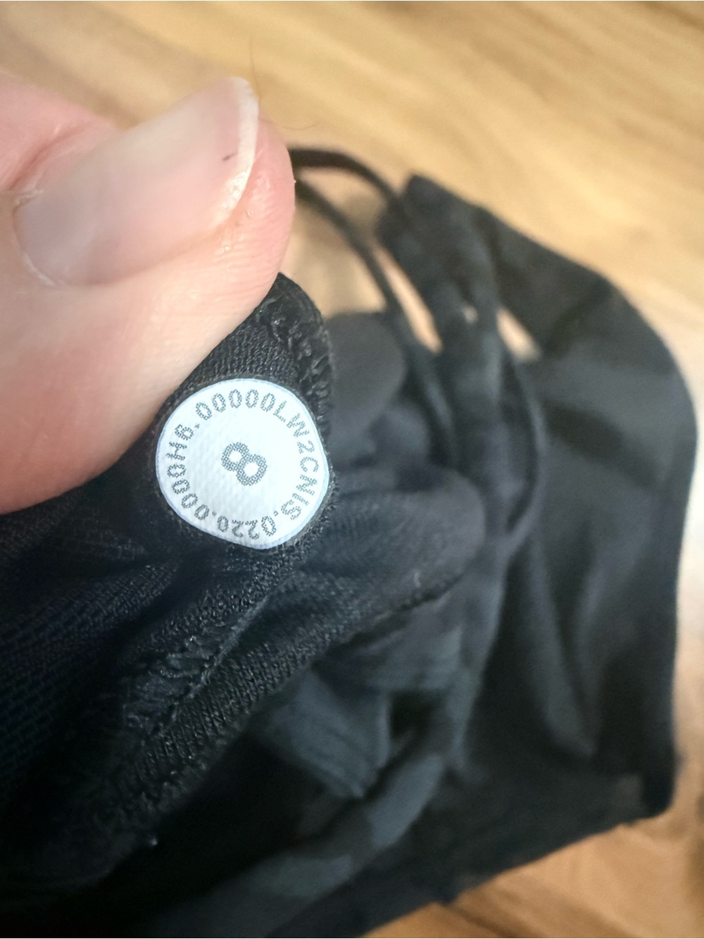 Lululemon Energy Bra High Neck Long Line Size 8 Formation Camo Deep Coal Multi - Picture 5 of 6